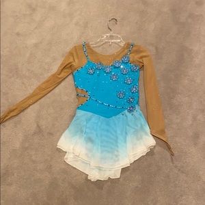 Swarovski crystal skating dress dance costume